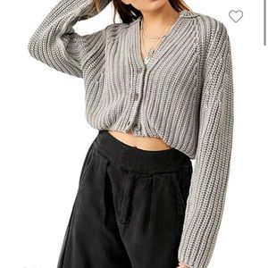 Free People Sweet Nothing Cotton Crop Cardigan